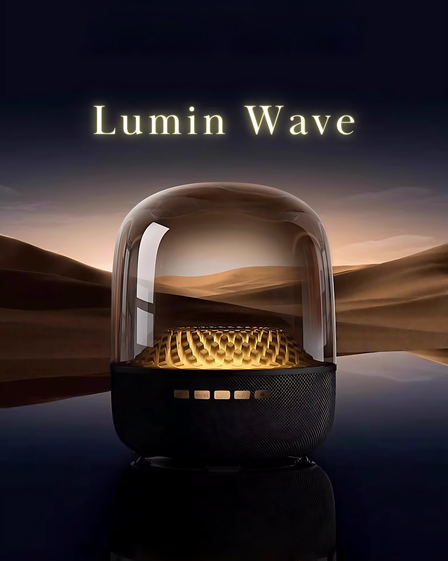 Lumin Wave-Ambient Bluetooth Speaker with Reactive Lighting