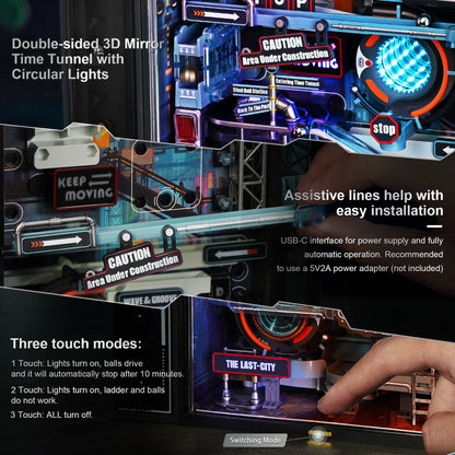 DIY-Futuristic Cyberpunk Marble 3D Puzzle Model for Gaming PC Set up