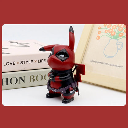 Pikachu + Deadpool 12cm Figure