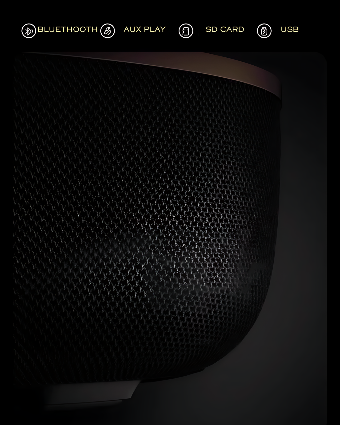 Lumin Wave-Ambient Bluetooth Speaker with Reactive Lighting